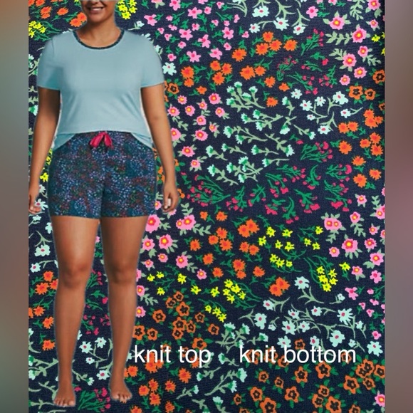 LandsEnd Other - LANDSEND WOMENS PLUS Short Sleeve Knit PJ Short Set